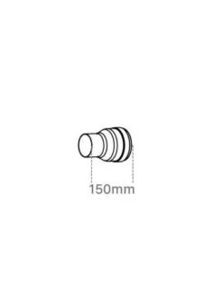 Adaptador Salida De Gases Domusa 80M/100H