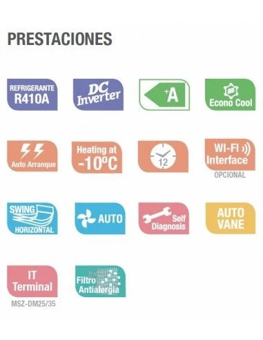 Aire Acondicionado Split 1x1 Mitsubishi Electric MSZ-HJ71VA 4 Aire Acondicionado Split 1x1 Mitsubishi Electric MSZ-HJ71VA - Imagen 4