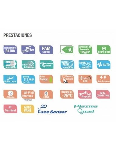 Aire Acondicionado Split 1x1 Mitsubishi Electric Nórdica Pared MSZ-FH35VEHZ 4 Aire Acondicionado Split 1x1 Mitsubishi Electric Nórdica Pared MSZ-FH35VEHZ - Imagen 4