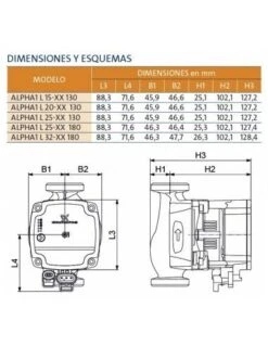 Bomba De Circulación Electrónica Grundfos ALPHA1 L 25-40 130 7 Bomba De Circulación Electrónica Grundfos ALPHA1 L 25-40 130 -Gasfriocalor Tienda bomba de circulacion electronica grundfos alpha1 l 25 40 130 3