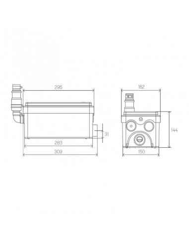 Bomba De Evacuación SFA SANISHOWER 4 Bomba De Evacuación SFA SANISHOWER - Imagen 4