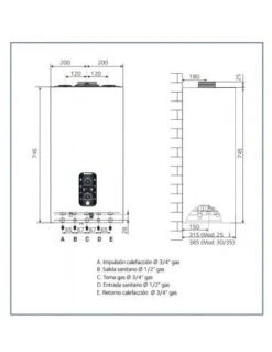 Caldera A Gas Chaffoteaux MIRA ADVANCE SYSTEM 25 FF -Gasfriocalor Tienda caldera a gas de condensacion chaffoteaux mira advance system 25 ff 2