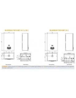 Caldera De Gas Ferroli BLUEHELIX TECH RRT 34 C -Gasfriocalor Tienda caldera a gas de condensacion ferroli bluehelix tech rrt 34 c 2