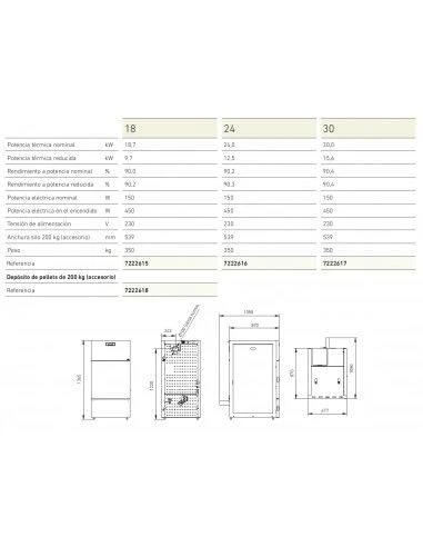 Caldera De Biomasa Baxi CBP 18 Matic 2 Caldera De Biomasa Baxi CBP 18 Matic - Imagen 2
