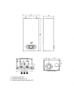 Calentador A Gas Cointra CPE-17T -Gasfriocalor Tienda calentador a gas cointra cpe 17t 2