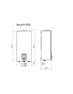 Calentador De Agua A Gas Serie EFI ECO Baxi 11 FI -Gasfriocalor Tienda calentador de agua a gas serie efi eco baxi 11 fi 2