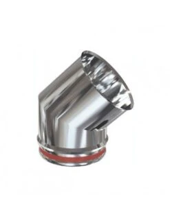 Codo 45 Pared Simple Inox 304 250 Practic