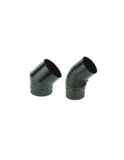 Codo 45° Simple De Acero Vitrificado Brillante Ø120 Fig