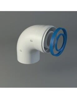 Codo 90º Coaxial De Aluminio 60x100 M/H Fig