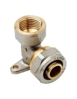 Codo Rosca Hembra Con Soporte Isoltubex 1/2" Para Tubos Multicapa