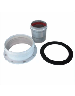 Conexión Coaxial Vertical Brida Cointra Con Toma De Muestras