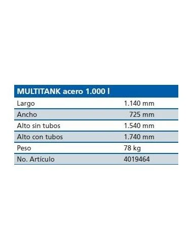 Deposito Schütz De Gasoil MultiTank Plástico Y Acero 1000l 2 Deposito Schütz De Gasoil MultiTank Plástico Y Acero 1000l - Imagen 2