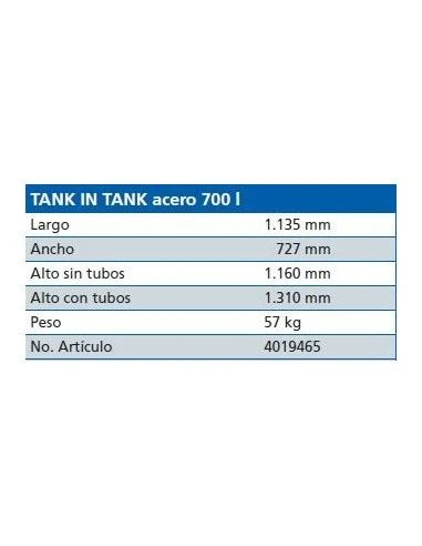 Deposito Schütz De Gasoil Tank In Tank Plástico Y Acero 700l Con Palet 2 Deposito Schütz De Gasoil Tank In Tank Plástico Y Acero 700l Con Palet - Imagen 2