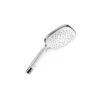 Ducha De Mano Roca Plenum Square 140 Con 3 Funciones Cromado Blanco