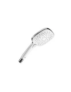 Ducha De Mano Roca Plenum Square 140 Con 3 Funciones Cromado Blanco
