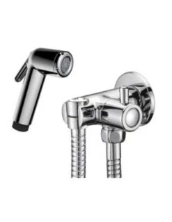 Ducha Higiénica Mural Clever Shattaf Sahara Con Soporte 1 Función