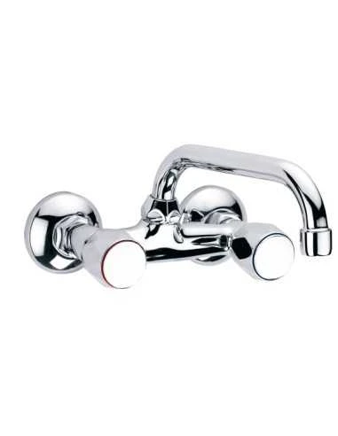 Grifo De Cocina Bimando Clever With2 Guayama Caño Conformado 235mm 1 Grifo De Cocina Bimando Clever With2 Guayama Caño Conformado 235mm