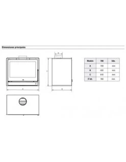 Insertable De Leña Ferroli Fiorella 700 -Gasfriocalor Tienda insertable de lena ferroli fiorella 700 2