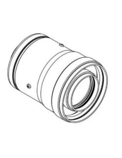 Kit Adaptador Salida Vertical Beretta Ø60/100