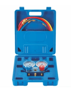 Kit Maleta Puente Manómetros 2 Vias 80mm Para R32