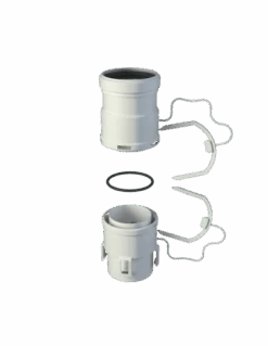 Kit Manguito Unión Tubo Flexible Ø80 Fig