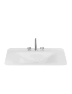 Lavabo De Encimera Roca Baia 900 Mm Con 3 Orificios De Grifería