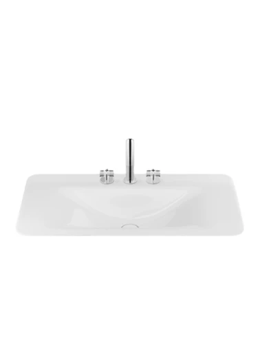 Lavabo De Encimera Roca Baia 900 Mm Con 3 Orificios De Grifería 1 Lavabo De Encimera Roca Baia 900 Mm Con 3 Orificios De Grifería