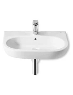 Lavabo De Porcelana Roca Mural Meridian 600x460 Mm