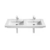 Lavabo Doble Mural Roca Prisma 1200x450 Mm