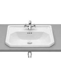Lavabo Roca De Porcelana Para Encimera Carmen 600mm Blanco