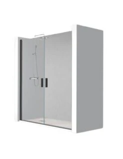 Mampara Abatible Cabel ONE BLACK De 2 Hojas