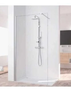 Mampara Cabel BOX H 100 Panel Fijo Separador + Barra Estabilizadora