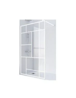 Mampara Cabel DECO De Hoja Fija 6 Mm En Blanco