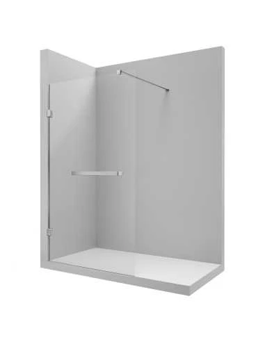 Mampara Roca Mistral DF Hoja Fija + Toallero 1400mm 1 Mampara Roca Mistral DF Hoja Fija + Toallero 1400mm