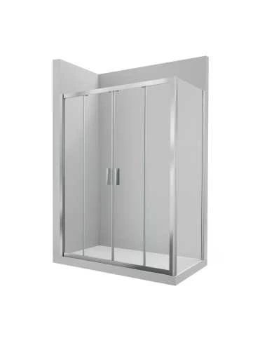 Mampara Roca Ura L4-E Frontal 2hojas Correderas + 2 Hojas Fijas 1900mm 1 Mampara Roca Ura L4-E Frontal 2hojas Correderas + 2 Hojas Fijas 1900mm