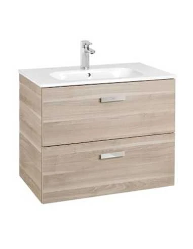 Mueble Base Roca Unik Con Lavabo Color Abedul 1 Mueble Base Roca Unik Con Lavabo Color Abedul