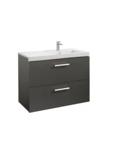 Mueble De Baño Base Roca PRISMA De 2 Cajones 900mm Lavabo A La Derecha