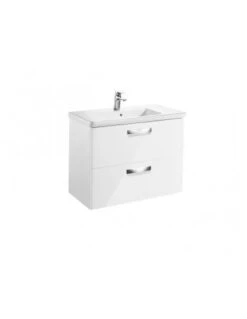 Mueble De Baño Base Roca Unik The Gap Dos Cajones Y Lavabo 600 Mm