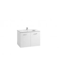 Mueble De Baño Base Roca Victoria Basic Unik Con Puertas Y Lavabo 800 Mm