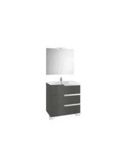 Mueble De Baño Base Roca Victoria-N Pack De Tres Cajones Y Lavabo 1000 Mm
