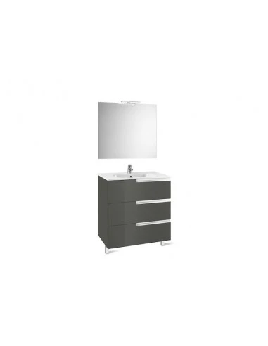 Mueble De Baño Base Roca Victoria-N Pack De Tres Cajones Y Lavabo 1000 Mm 1 Mueble De Baño Base Roca Victoria-N Pack De Tres Cajones Y Lavabo 1000 Mm