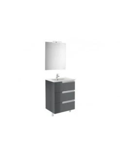 Mueble De Baño Base Roca Victoria-N Pack De Tres Cajones Y Lavabo700 Mm