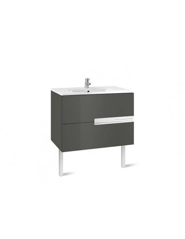 Mueble De Baño Base Roca Victoria-N Unik De Dos Cajones Y Lavabo 800 Mm 1 Mueble De Baño Base Roca Victoria-N Unik De Dos Cajones Y Lavabo 800 Mm