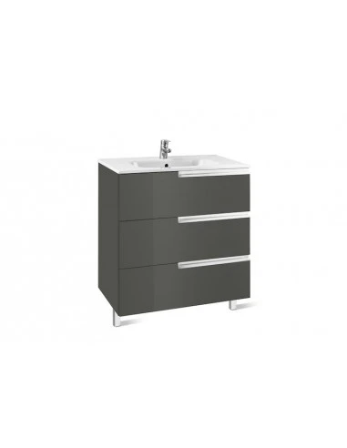 Mueble De Baño Base Roca Victoria-N Unik De Tres Cajones Y Lavabo 800 Mm 1 Mueble De Baño Base Roca Victoria-N Unik De Tres Cajones Y Lavabo 800 Mm