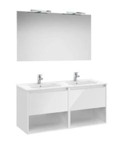 Mueble De Baño Con Lavabo Roca Pack Tenor 1200 2 Cajones