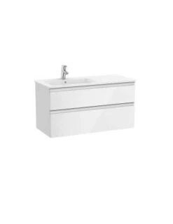 Mueble De Baño Roca Unik Con Base De Dos Cajones Y Lavabo Izquierda
