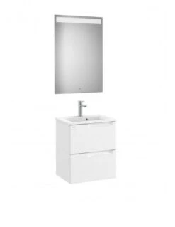 Pack Mueble De Baño Roca Unik Aleyda Compacto 500 Mm 2 Cajones