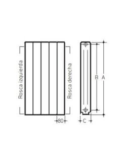 Radiador De Aluminio Baxi Astral 70 De 10 Elementos 7 Radiador De Aluminio Baxi Astral 70 De 10 Elementos -Gasfriocalor Tienda radiador de aluminio baxi astral 70 de 10 elementos 3
