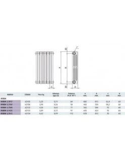 Radiador De Hierro Fundido Lasian RIDEM 2/813 7 Radiador De Hierro Fundido Lasian RIDEM 2/813 -Gasfriocalor Tienda radiador de hierro fundido lasian ridem 2 813 3