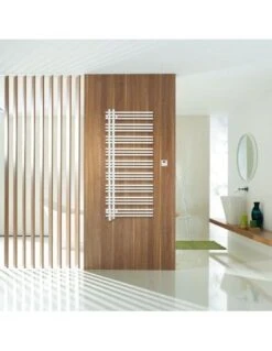 Radiador Toallero Eléctrico Zehnder Yucca Asym Cromado